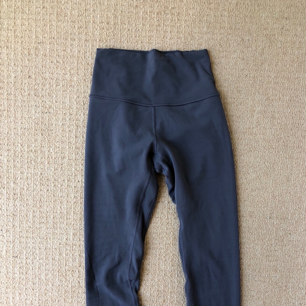 25” grey align leggings